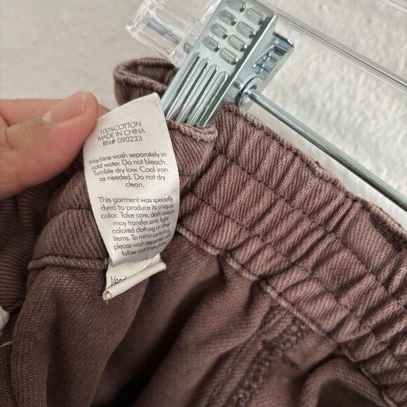 Pacsun‎ Cargo Pants Small Elastic Waist Brown Relaxed Utility High Waist Casual - Picture 3 of 5